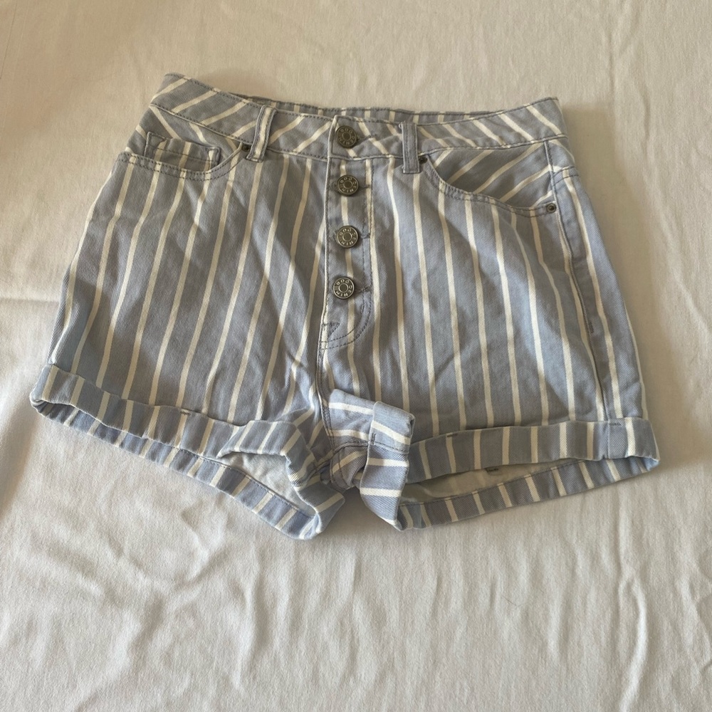 urban outfitters BDG denim stripe denim shorts